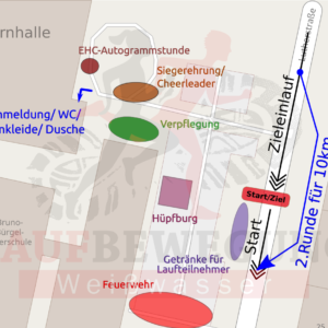 Kristallauf Weißwasser/O.L. - Lageplan Gelände